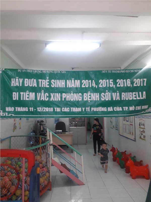 Trường Mầm non 14B tuyên truyền chiến dịch tiêm chủng mở rộng  ngừa bệnh Sởi và bệnh Rubella